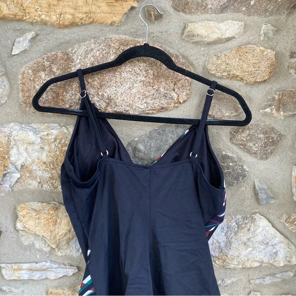 NEW Magicsuit by Miraclesuit Biarritz Hailey One Piece Swimsuit Black Tie - Picture 8 of 13